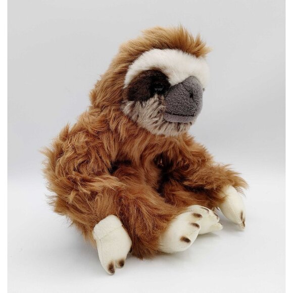 SOS Save Our Space Gray Ring-Tailed Lemur & Sloth Plush Stuffed Animal - Picture 3 of 11